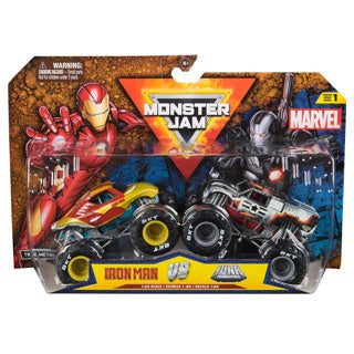 Monster jam 1:64 2 pack marvel (ass) | 2 stuks