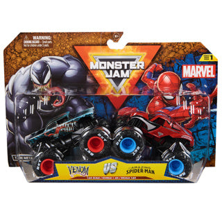 Monster jam 1:64 2 pack marvel (ass) | 2 stuks