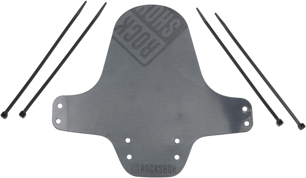 Rockshox mud flap, front wheel fender clip-on fender rs black stealth