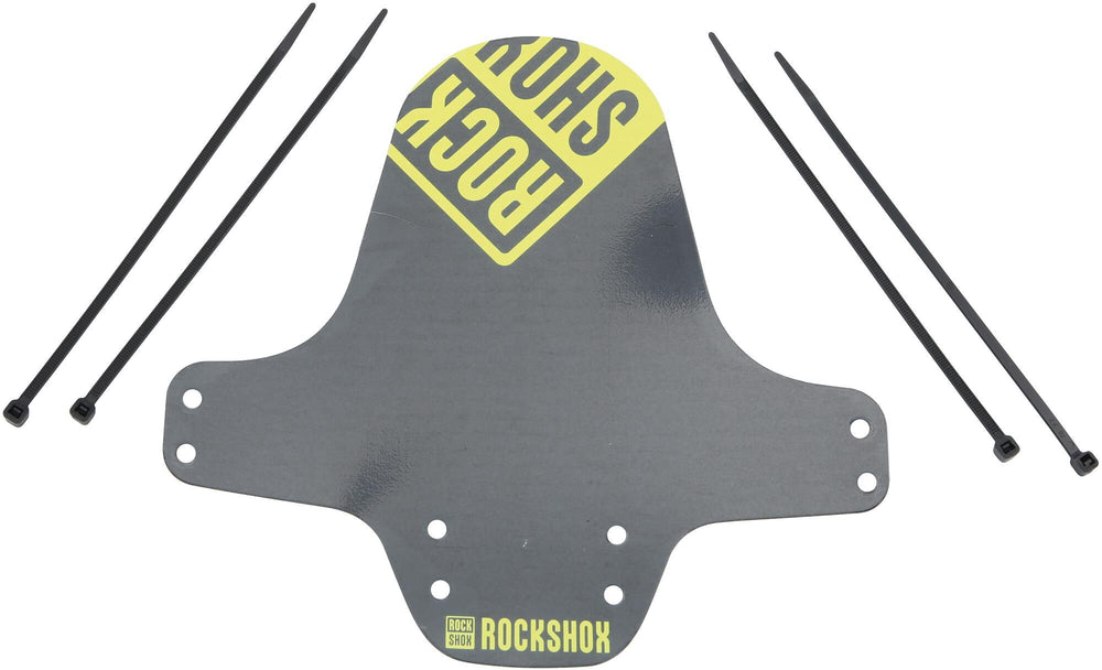 RockShox mud flap, front wheel fender clip-on fender RS black yellow