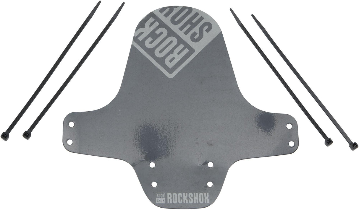 Rockshox mud flap, front wheel fender clip-on fender rs black grey