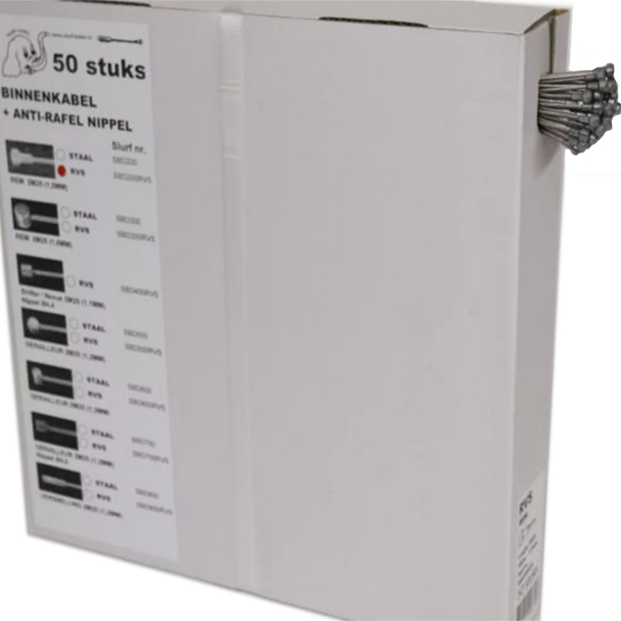 Poire de câble intérieur du tronc pour 50