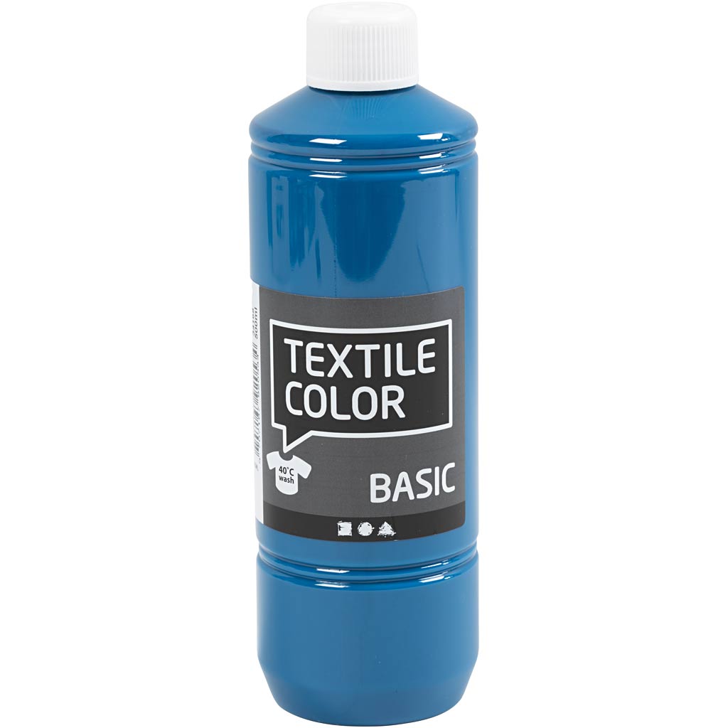Creativ company textile color, turquoise blue, 500 ml 1 bottle