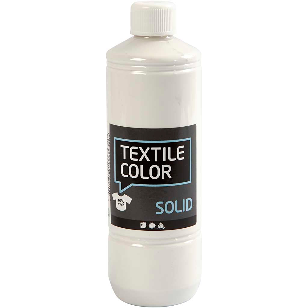 Creativ company textile color, opaque, opaque white, 500 ml 1 bottle