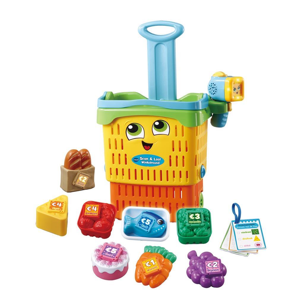 VTech Shopping Cart Scan Leather 19 x 32 x 29 cm yellow 13-piece