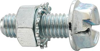 Fix-nipple hexagon bolt with flange hex washer head screw 12mm w.toothed nut