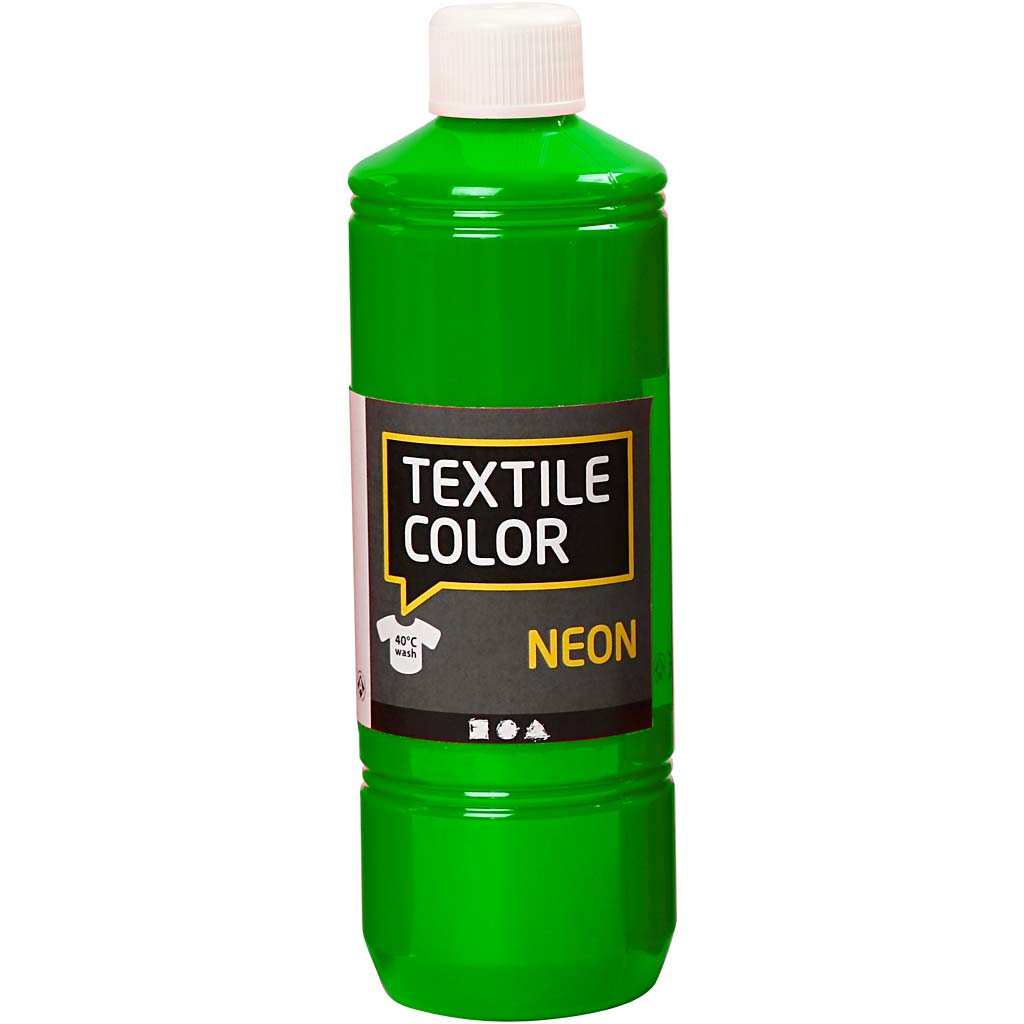 Creativ Company Textile Color semi-opaque textile paint - neon green, 500ml