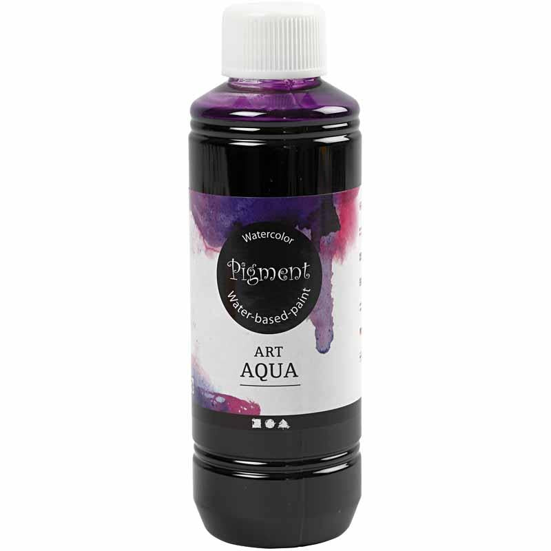 Pigment liquid watercolor paint, red purple, 250 ml 1 bottle
