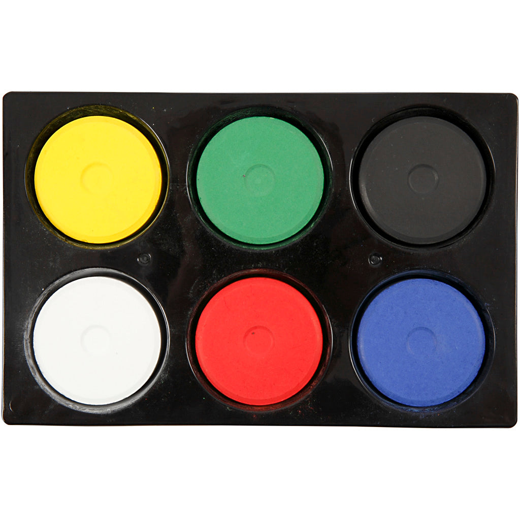 Watercolor Refill Blocks in Palette - Primary Colors, 6 pcs.
