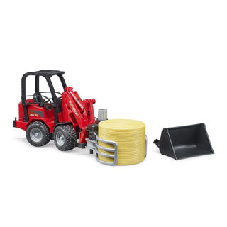 Bruder Shovel Schaeffer 2630 Balgrijper avec Hooibaal rond