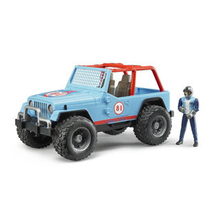 Bruder Jeep Cross Country Racer bleu avec pilote