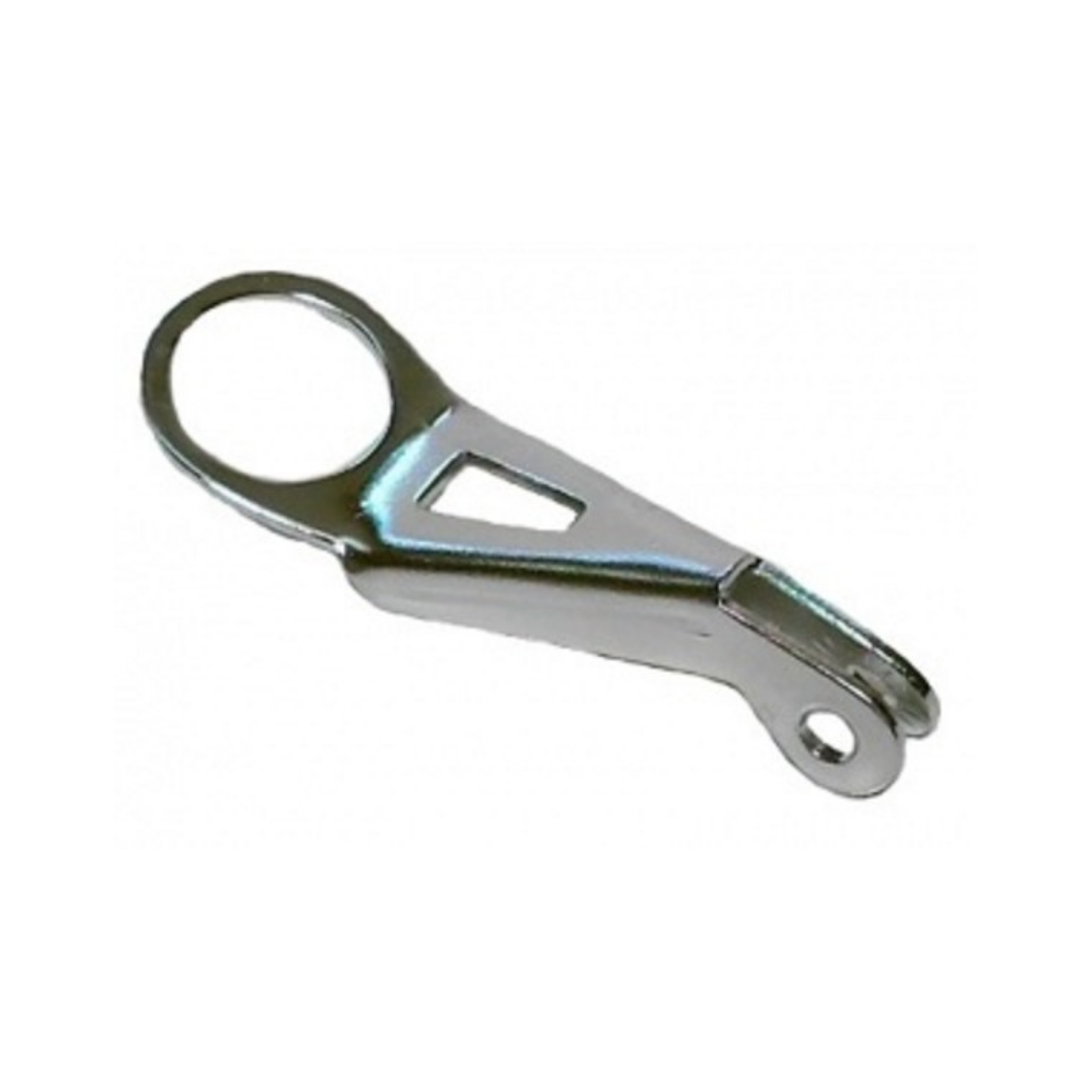 Chromový háček na karabinu Bofix