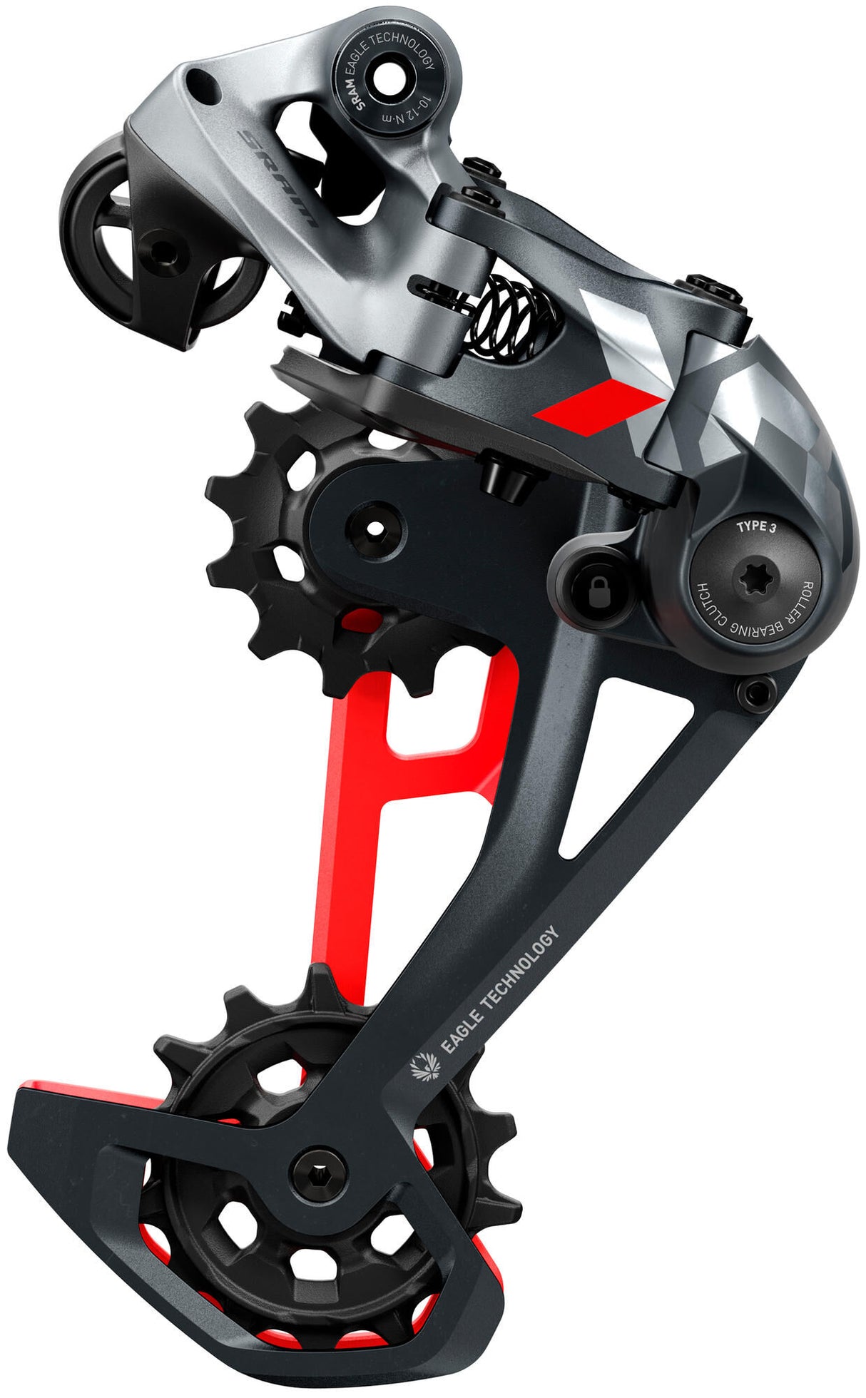Sram rear derailleur x01 eagle rear derail. x01 eagle 52t red