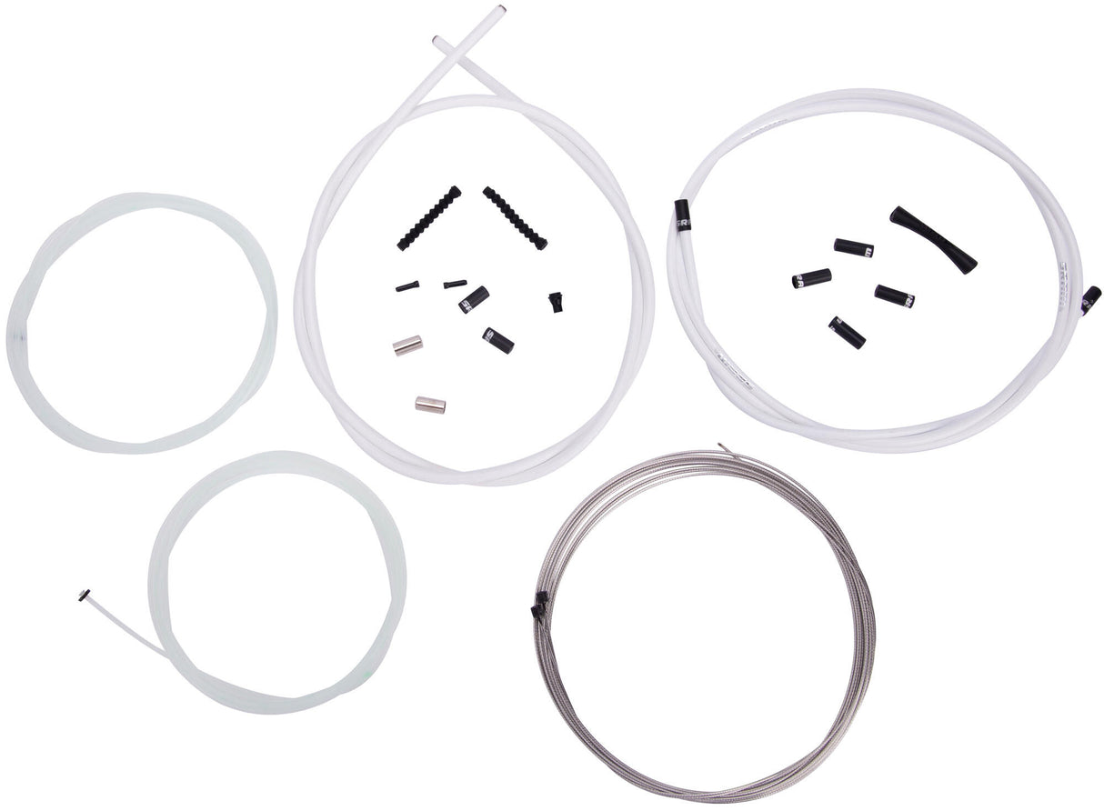 Sram derailleur cable set slickwire pro line set slickwire pro 2x2300mm white