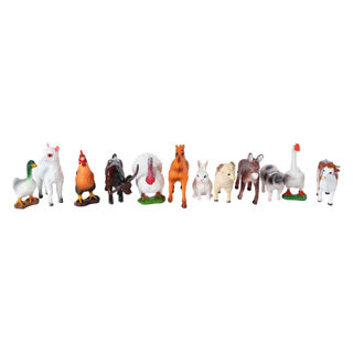 Kids Globe Miniature Farm Dieren Figures 8 cm