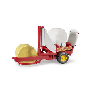 Bruder Tractor Trailer Straw Bales Wrapper