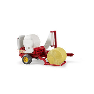 Bruder Tractor Trailer Straw Bales Wrapper