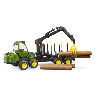 Bruder Tractor John Deere Forwardler 1210e med trestammefanger