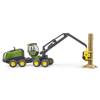 Bruder tractor tree harvester john deere