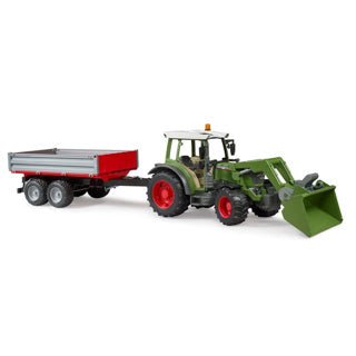 Bruder tractor fendt 210 s met aanhanger