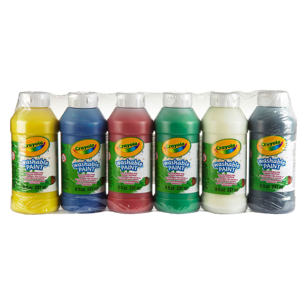 Crayola Washable Finger Paint, 6 Colors