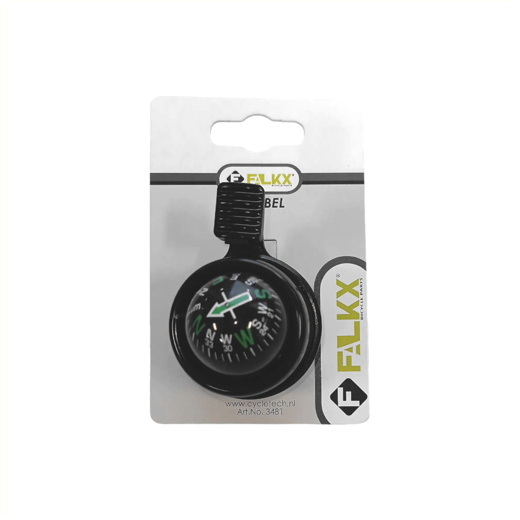 Falkx compass bicycle bell with compass