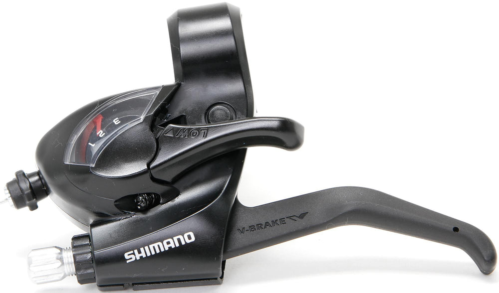 Shimano Versteller (links) met remhendel 3 speed Tourney ST-EF41 zwart