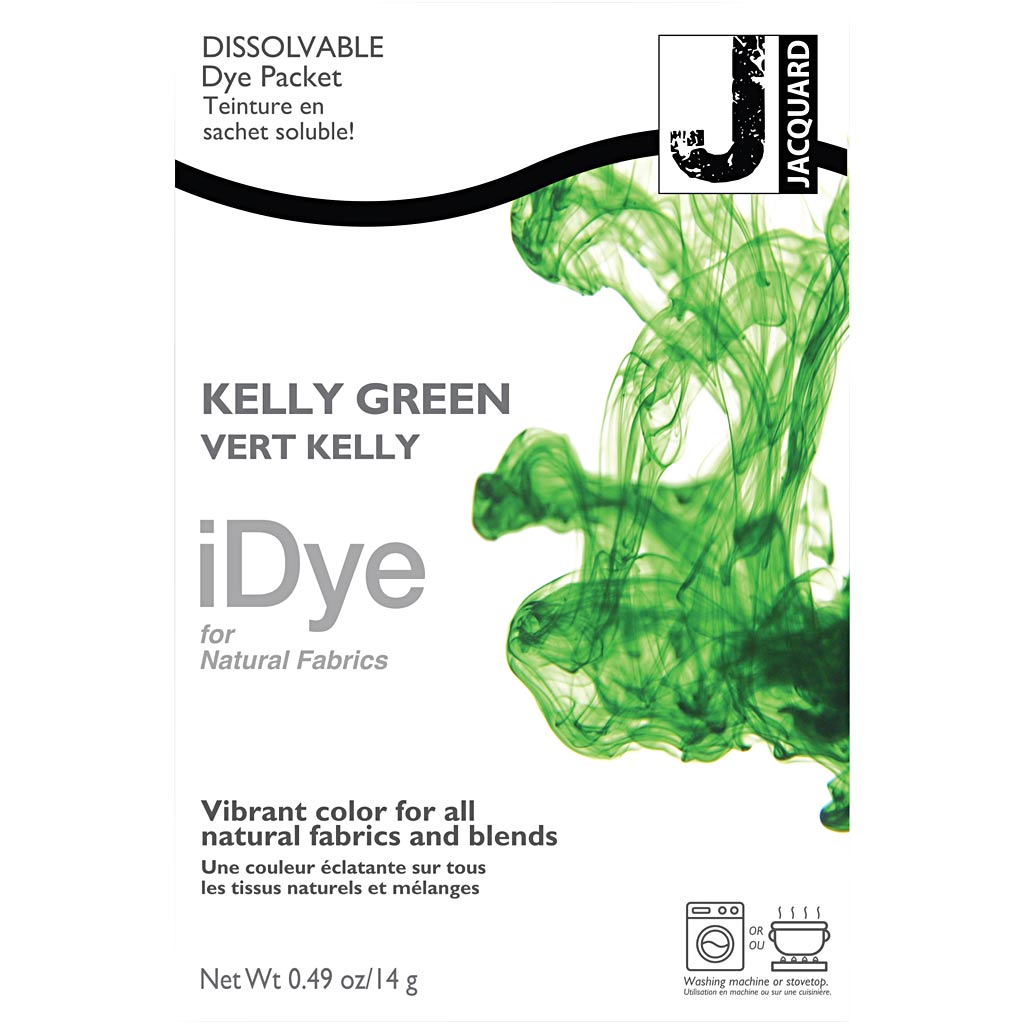 Idye for natural fabrics, grass green, 14 gr 1 box