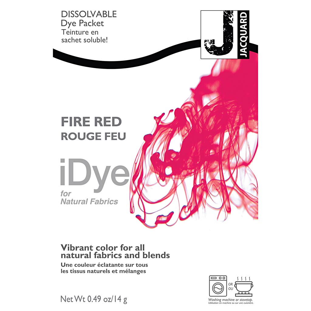 Idye for natural fabrics, warm red, 14 gr 1 box