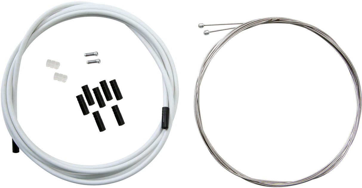 Contec derailleur cable set shift+ ct shift+ set stainless 1.1mx2275 mm white