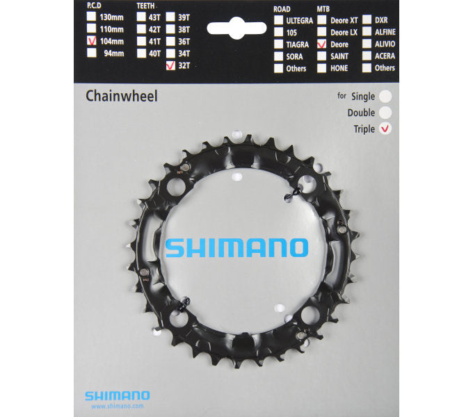 Shimano - Chainring 44T Deore FC-M480 - black