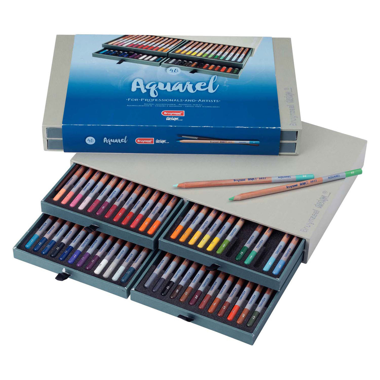 Bruynzeel Aquarel Stifte Box 48