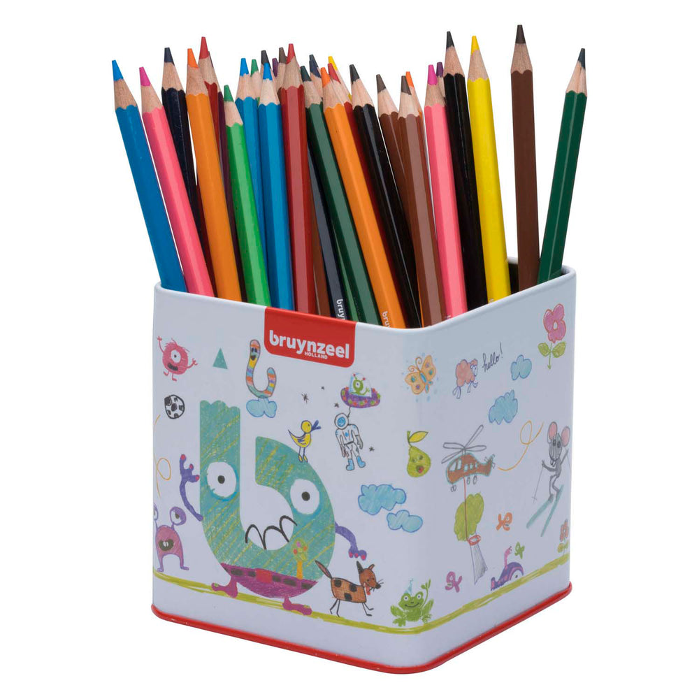 Bruynzeel super colored pencils tin with 60 colors