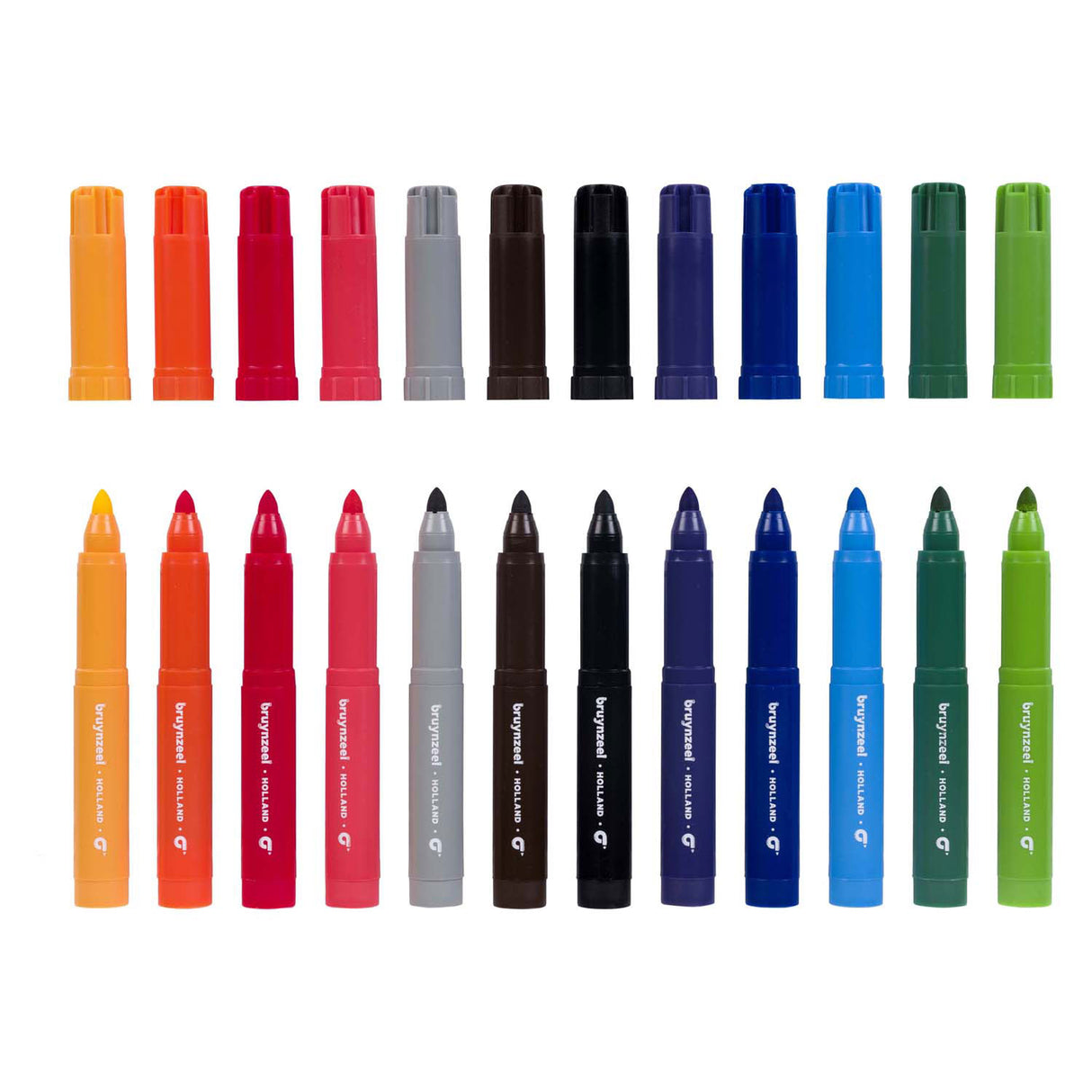 Bruynzeel big point felt-tip pens 12 pieces