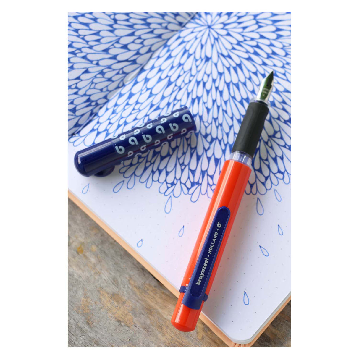 Bruynzeel triple grip fountain pen left handed