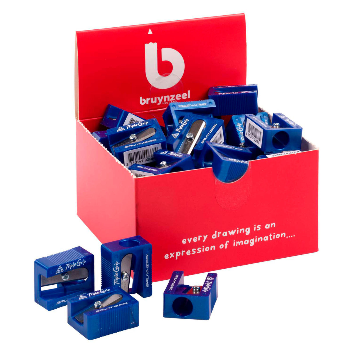 Bruynzeel triangular pencil sharpener, 1st.