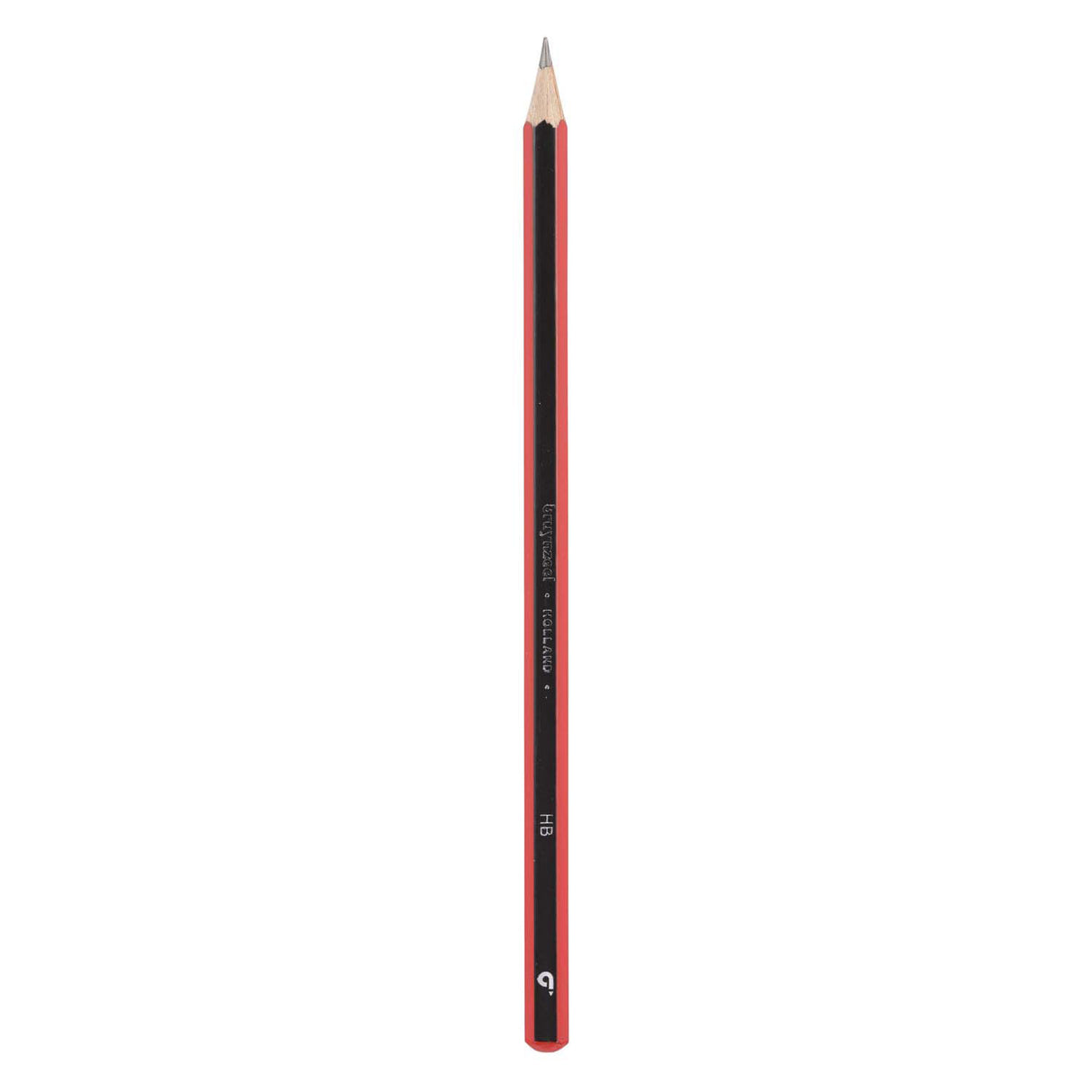 Bruynzeel HB graphite pencil black red