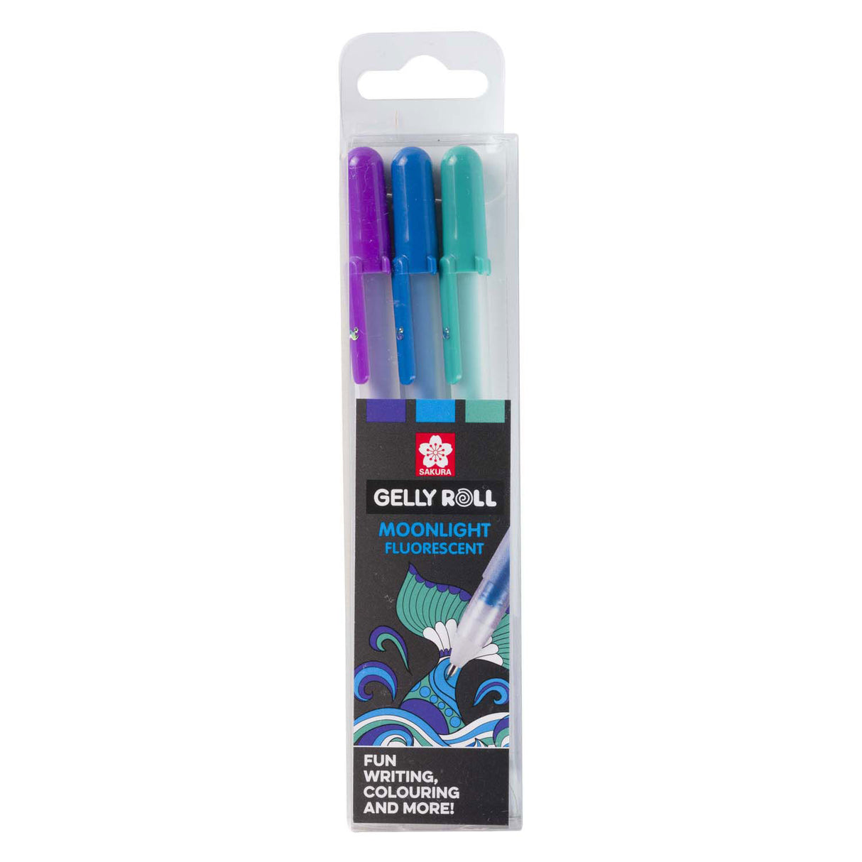 Sakura moonlight set 3 gel pens ocean