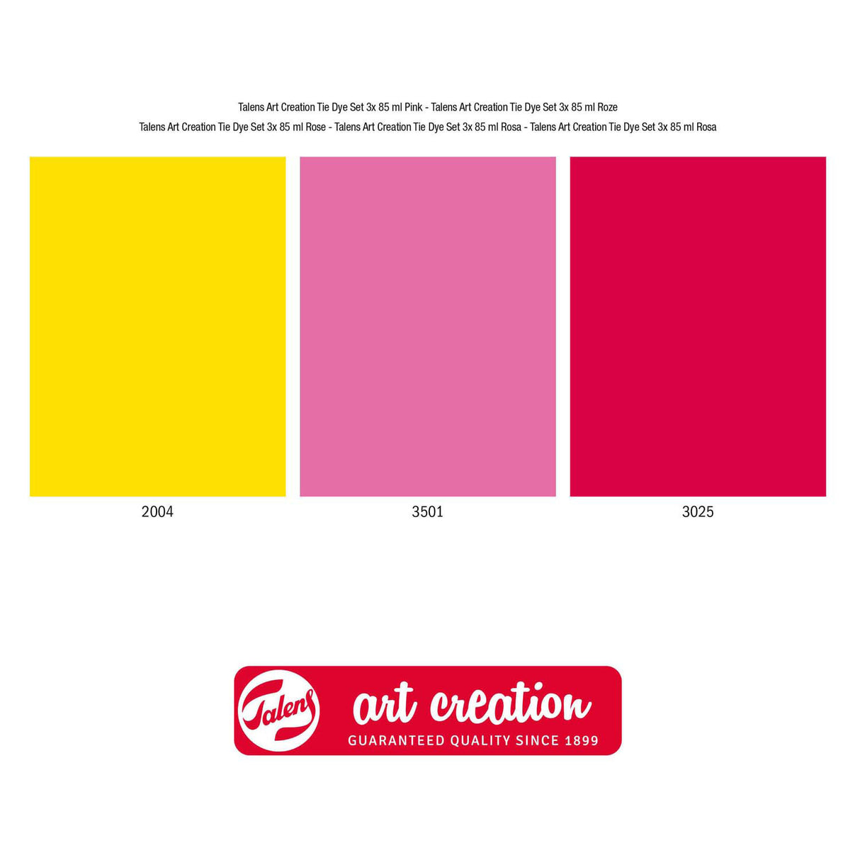 Talens art creation tie-dye set rosa, 3x 85ml