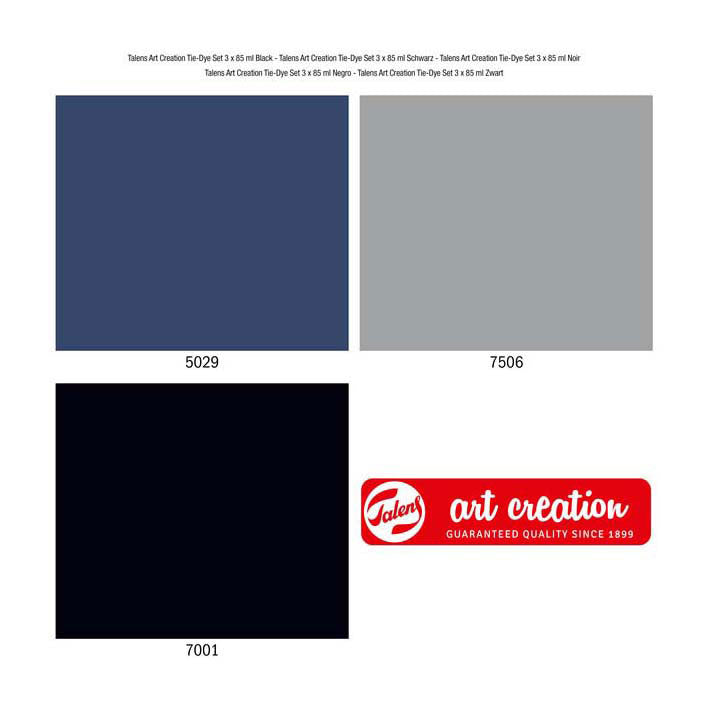 Talens Art Creation Tie-Dye Set negro, 3x85 ml