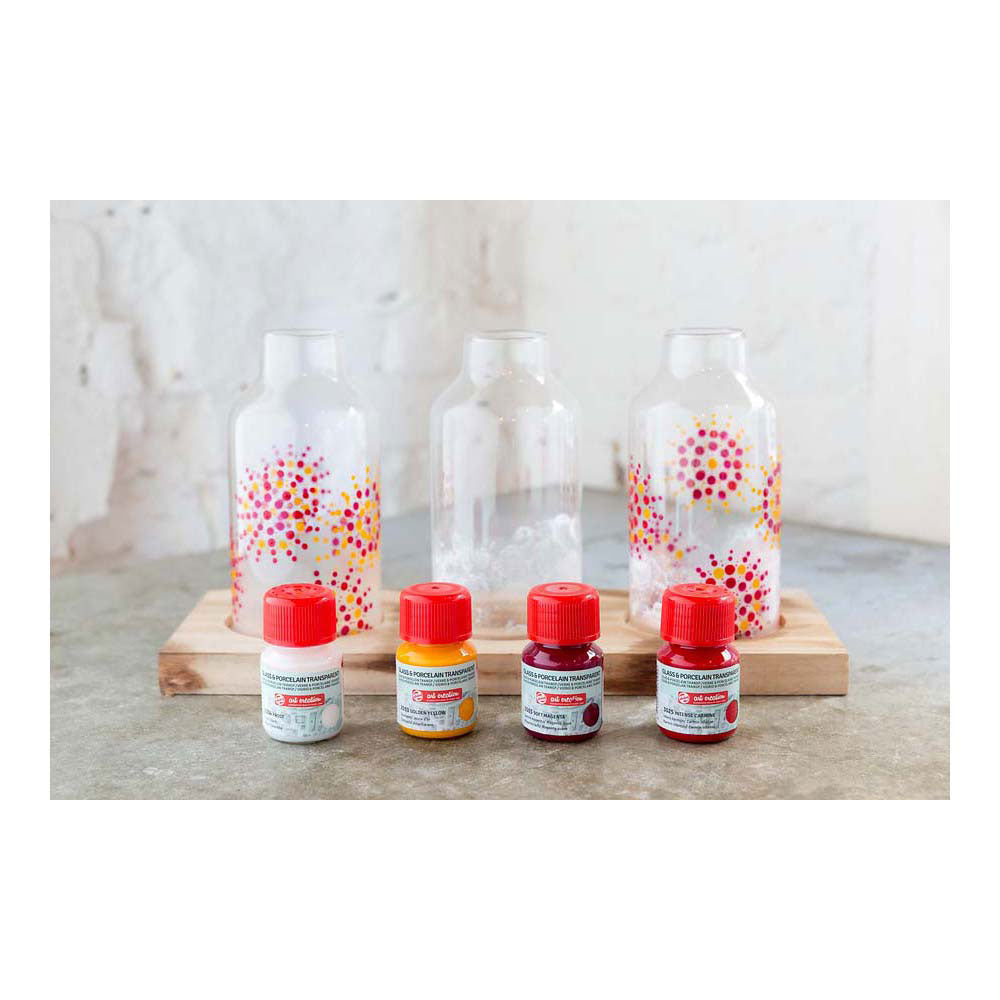 Talens Art Creation Glass Porcelana Intransp. 4x30 ml de rosafrost
