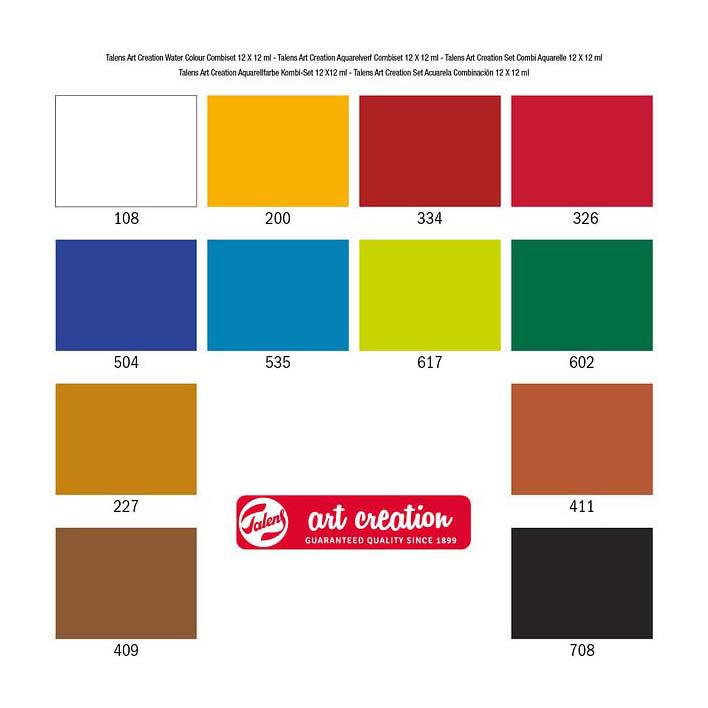 Kombinirani set akvarelnih barv Talens Art Creation