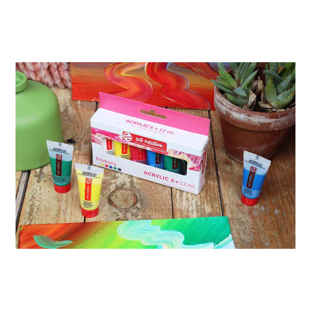 Talens art creation acrylic paint set primary, 6x12ml