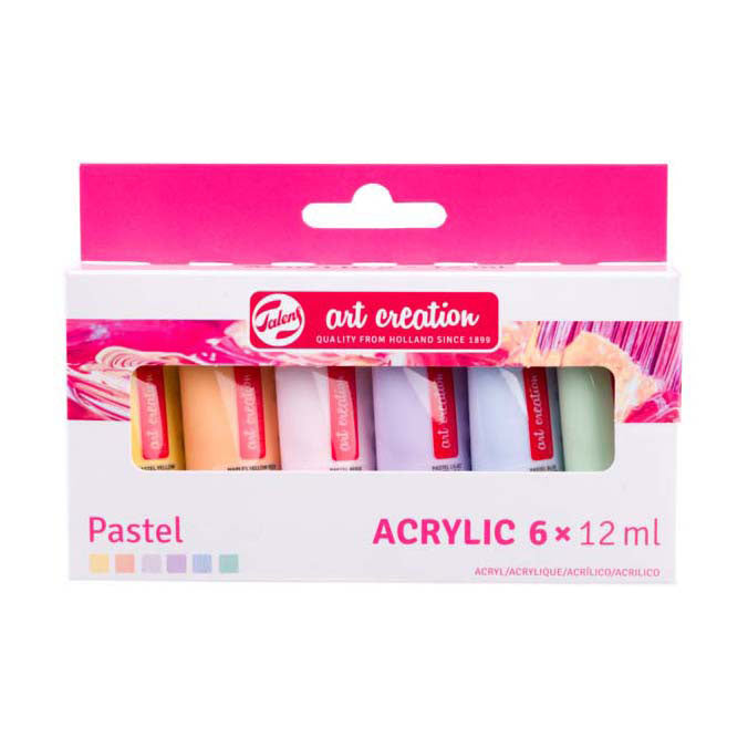 Talens Art Creation acrylic paint set pastel, 6x12ml