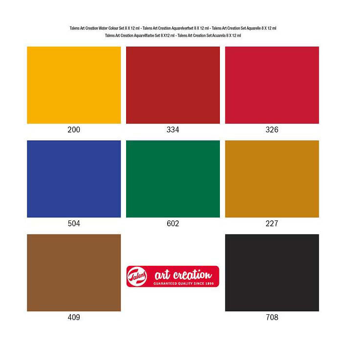 Talens art Creation akvarell festékkészlet 8x12ml