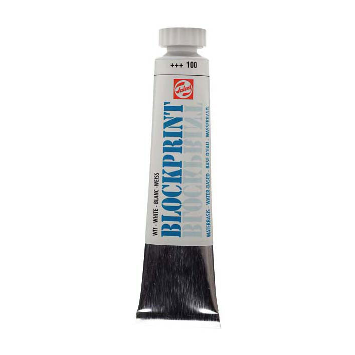 Talens blockprint tube 20ml white 100