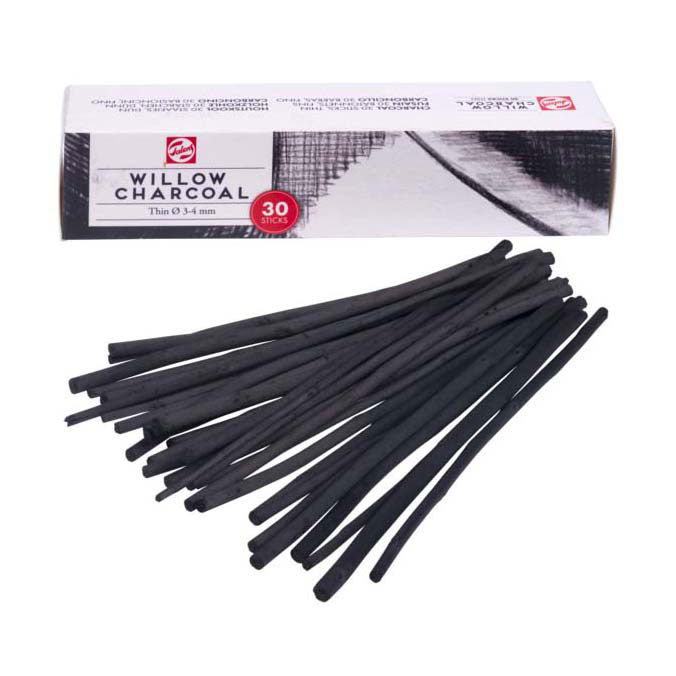 Talens thin charcoal 30 sticks