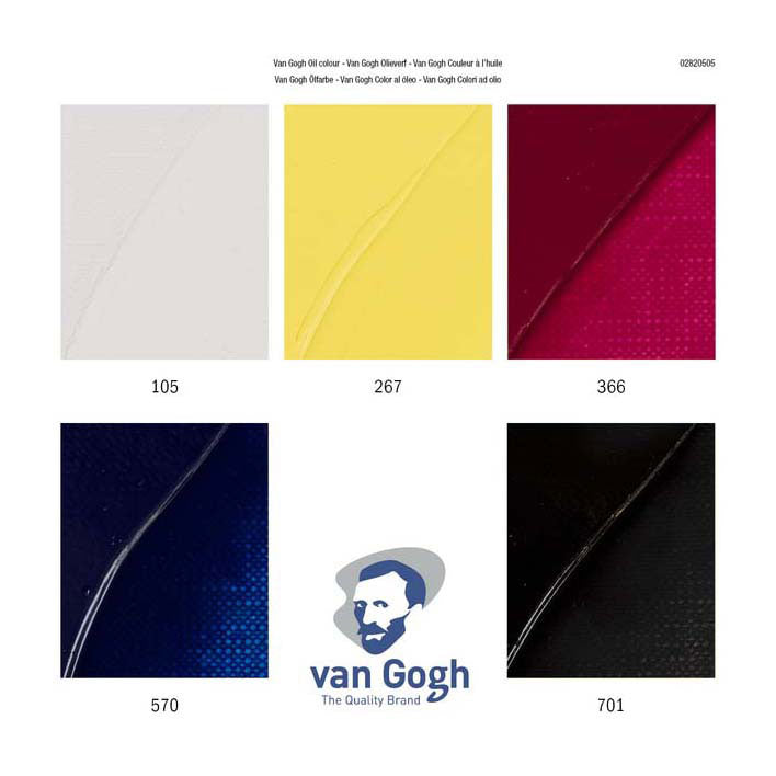 Bruynzeel van gogh olieverf primaire mengset, 5x40ml