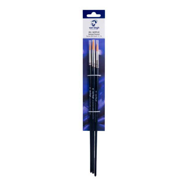 Bruynzeel Van Gogh Brush för olja och akrylfärg 3 stycken S295 NR 8-12-16