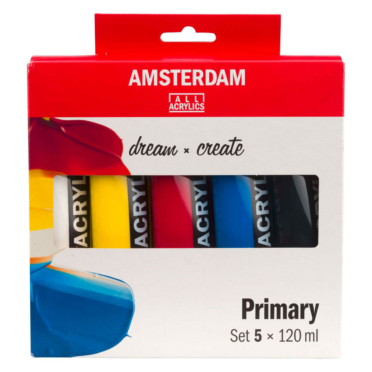 Bruynzeel amsterdam standard series acrylic paint primary set 120ml, 5dlg.